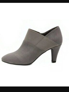 ondon Fog Bobbie Heel Ankle Booties | Gray | Women’s Size 9.5 | Cone Heel